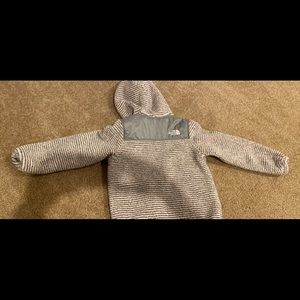 fleece zip up north face jacket 4T